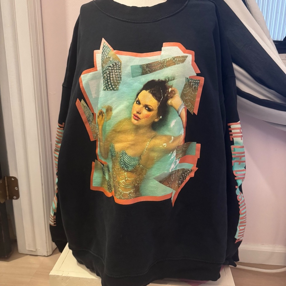 Taylor Swift Life of A Showgirl LOAS Crewneck Album Cover Sweater